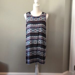 Pink Rose Sheath Dress Multi Color M